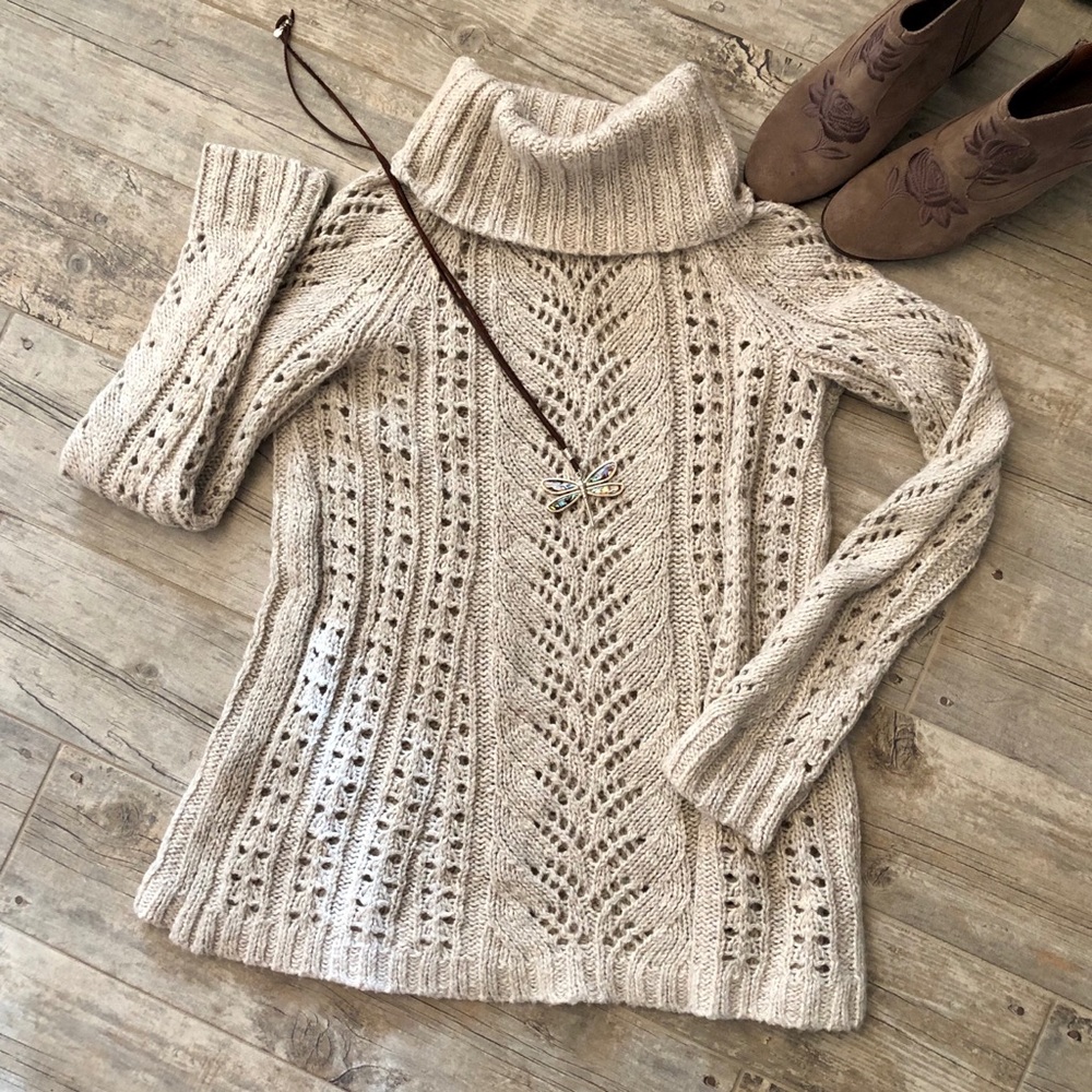 Sleeping on Snow by Anthropologie Ivory Sweater